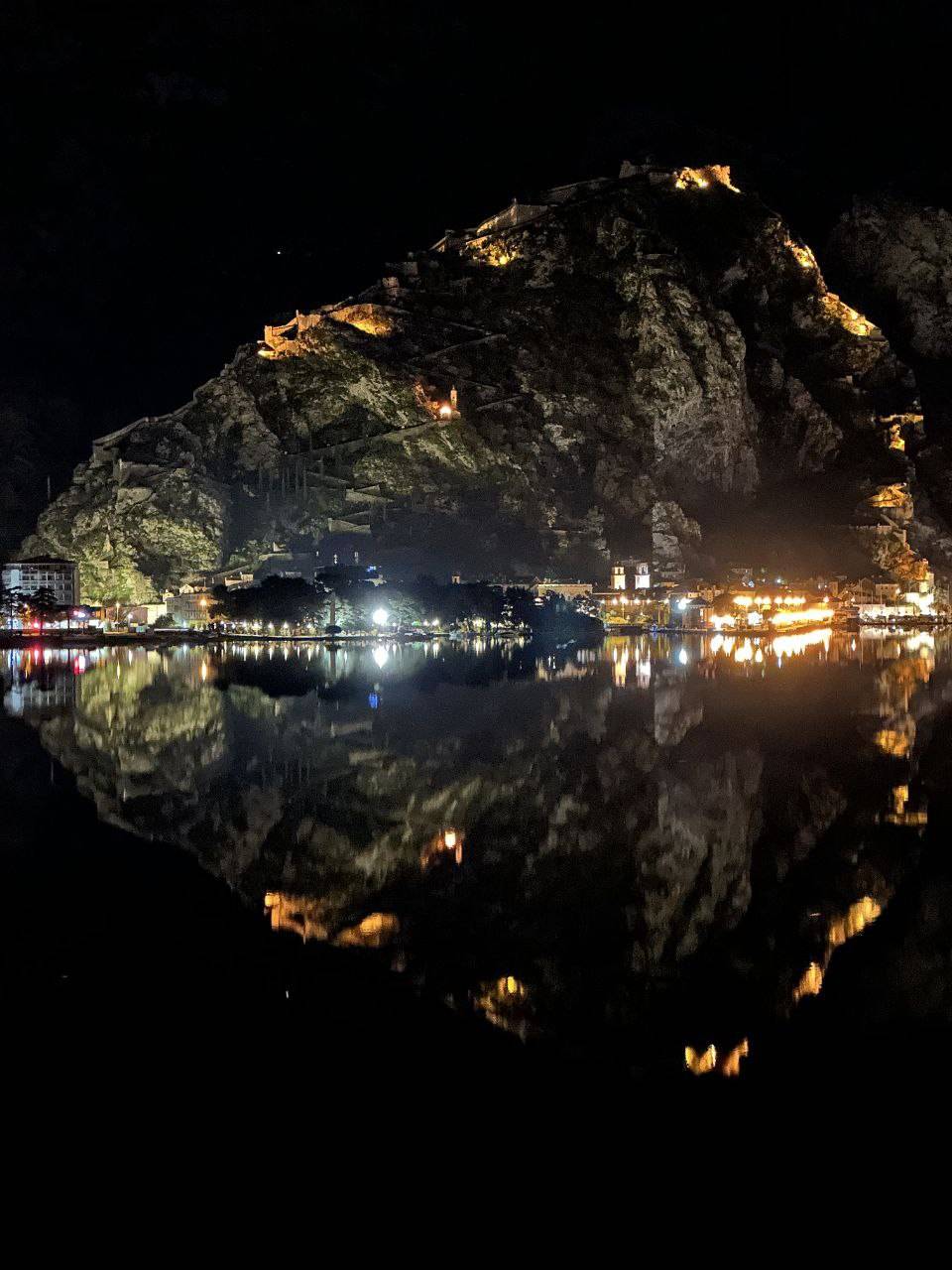 Mountain Lights Reflection A2 Art Print